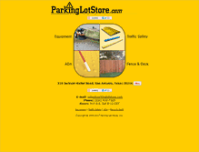 Tablet Screenshot of parkinglotstore.com